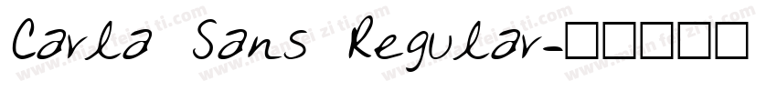 Carla Sans Regular字体转换